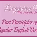 Past Participles of Regular English Verbs