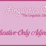 Predicative-Only Adjectives
