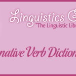 Catenative Verb Dictionary