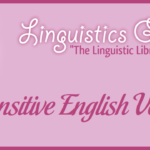 Transitive English Verbs
