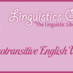 Monotransitive English Verbs
