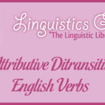 Attributive Ditransitive English Verbs