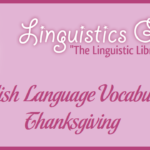 English Language Vocabulary: Thanksgiving