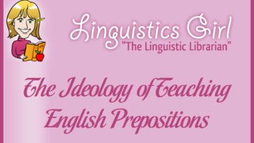 The Ideology of Teaching English Prepositions