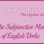 The Subjunctive Mood of English Verbs