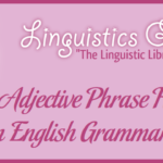 The Adjective Phrase Head in English Grammar