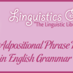 The Adpositional Phrase Head in English Grammar