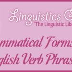 Grammatical Forms of English Verb Phrases