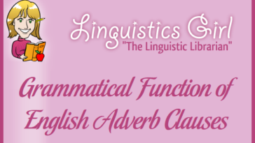 Grammatical Function of English Adverb Clauses