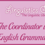 The Coordinator in English Grammar