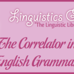 The Correlator in English Grammar