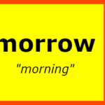 Word Matrix: Morrow