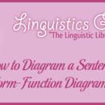 How to Diagram a Sentence: Form-Function Diagrams