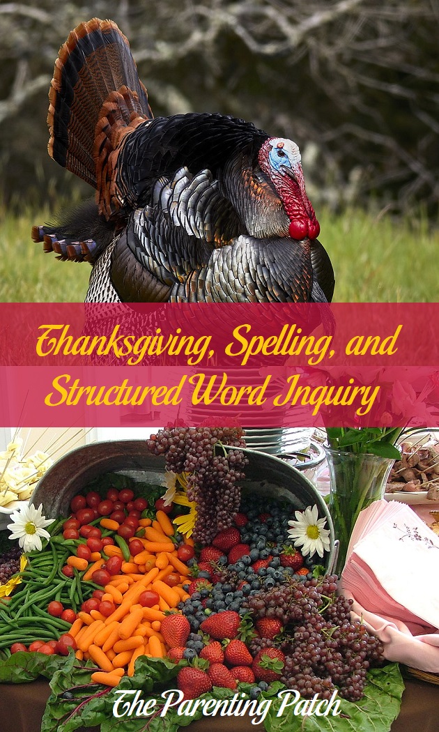 Thanksgiving, Spelling, and Structured Word Inquiry